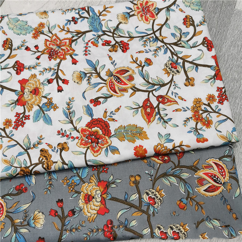 Phoenix Flower Pastoral Style Printed Fabric