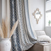 Half Shade Cotton And Linen Printed Curtain