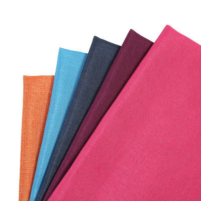 500D Cationic Colorful Linen Fabric