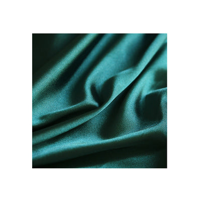 Dark Green Silky Satin Wedding Dress Fabric