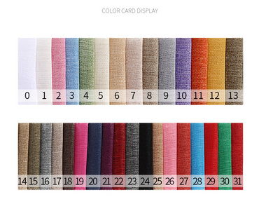 500D Cationic Colorful Linen Fabric