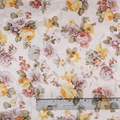 Garden Style Polyester Printed Jacquard Fabric