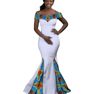 African Women Dress Wax Print Fashion Ankara