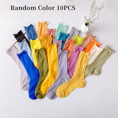 Candy-colored silky socks