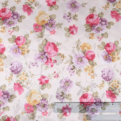 Garden Style Polyester Printed Jacquard Fabric