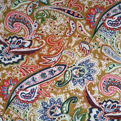 Polyester Plain Cashew Printing Fabric